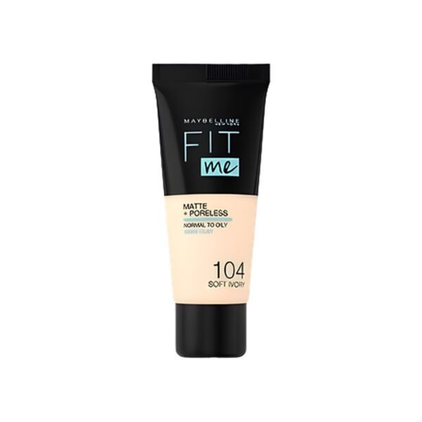 Maybelline New York Fit Me Matte + Poreless – 104 soft Ivory