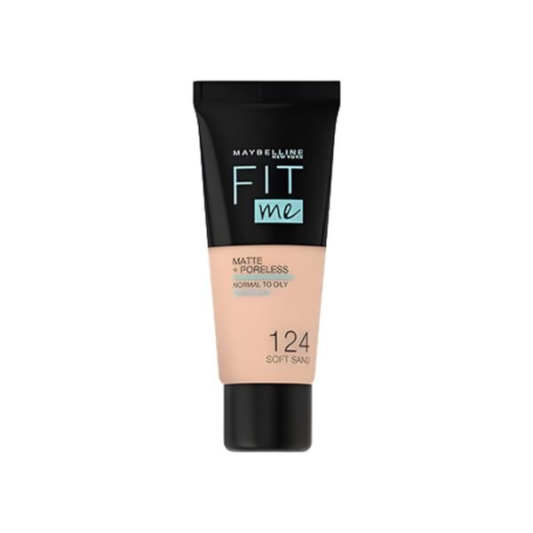 Maybelline New York Fit Me Matte + Poreless – 124 SOFT SAND