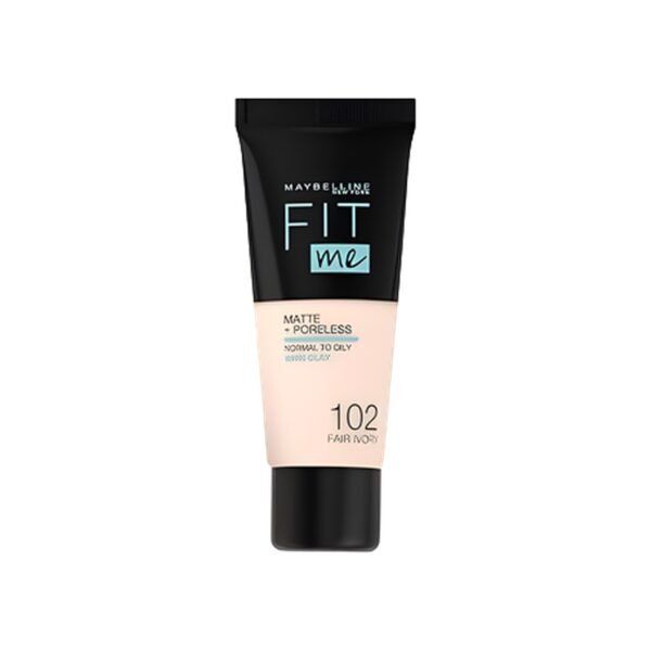 Maybelline New York Fit Me Matte + Poreless – 102 Fair Ivory
