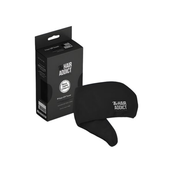 Frizz Off Towel (Black Waffle-Weave)