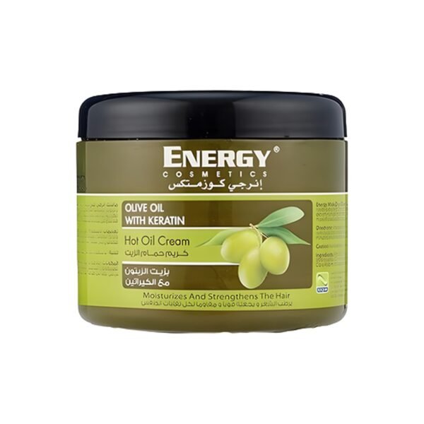Energy Cosmetics Olive Oil Extract Hot Oil Cream with Keratin, 500ml
